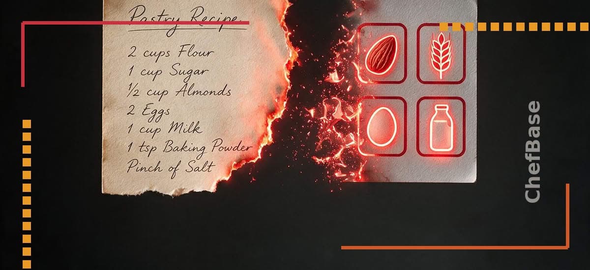 From recipe to label, automatic allergen management in ChefBase