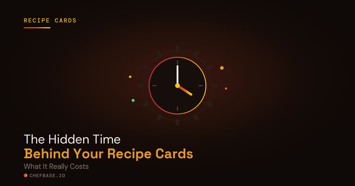 Illustration of hidden time behind pastry recipe card management